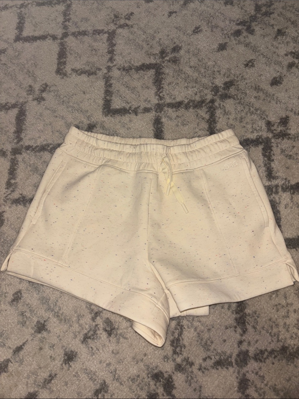 Women’s Cream Speckled Lounge Shorts